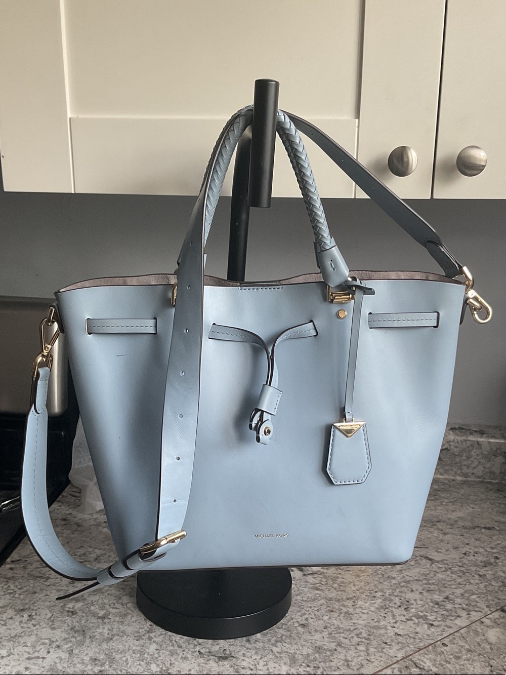 Michael Kors Miranda Collection Leather Drawstring Bag